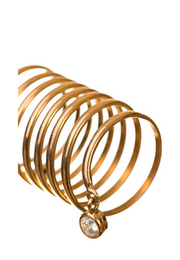 Anillo Colmena con Abejas Rodio Blanco 2 - ELENA LÓPEZ JOYERÍA