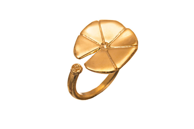 Anillo Nenúfar Chico Oro - ELENA LÓPEZ JOYERÍA