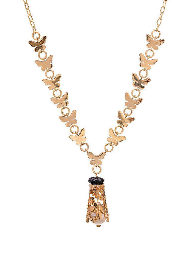 Collar 13 Mariposas Oro - ELENA LÓPEZ JOYERÍA