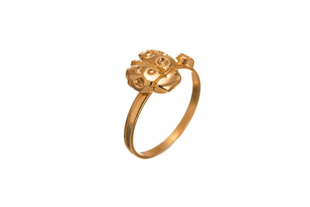 Anillo Mini Catarina Oro - ELENA LÓPEZ JOYERÍA