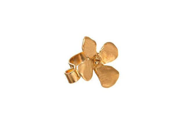 BROCHE HORTENSIA MINI ORO PARA MUJER -ELENA LÓPEZ JOYERÍA