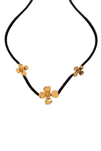 GARGANTILLA 3 HORTENSIAS ORO ROSA PARA MUJER -ELENA LÓPEZ JOYERÍA