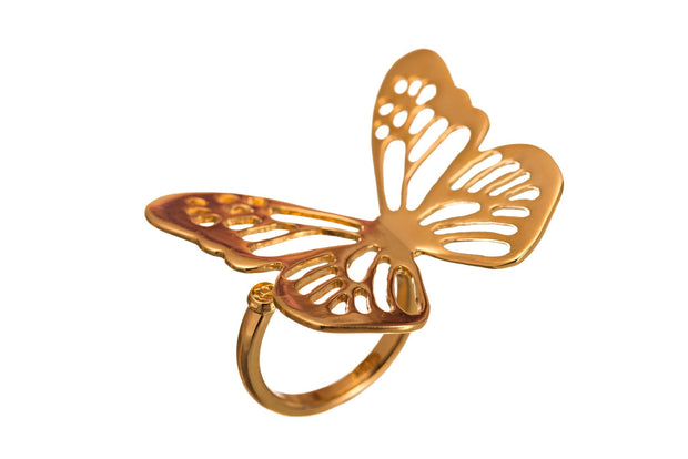ANILLO MONARCA GRANDE ORO PARA MUJER -ELENA LÓPEZ JOYERÍA