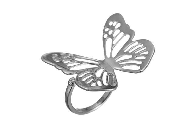 ANILLO MONARCA GRANDE ORO ROSA PARA MUJER -ELENA LÓPEZ JOYERÍA