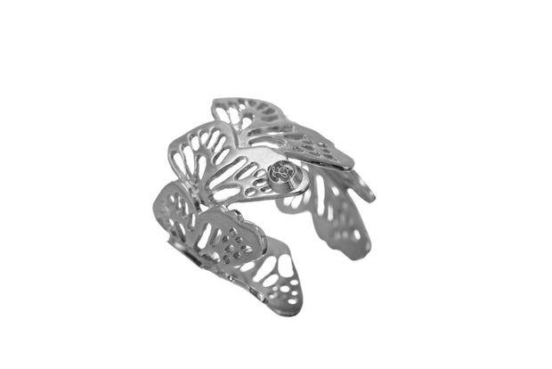 ANILLO ALAS MONARCA PLATA PARA MUJER -ELENA LÓPEZ JOYERÍA