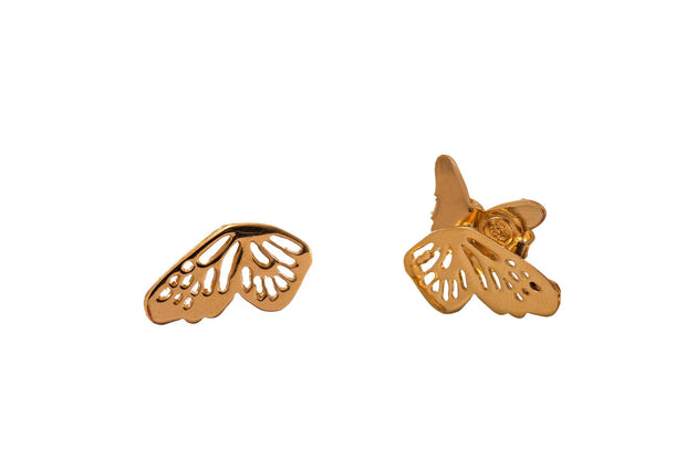 ARETES BROQUEL ALA MON MINI ORO PARA MUJER -ELENA LÓPEZ JOYERÍA