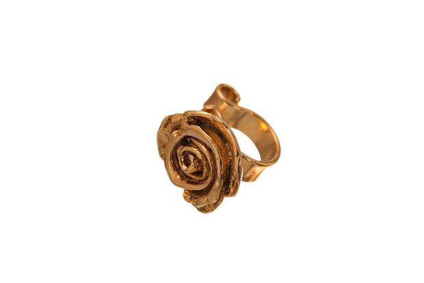 Arete Broche Rosa Oro - ELENA LÓPEZ JOYERÍA