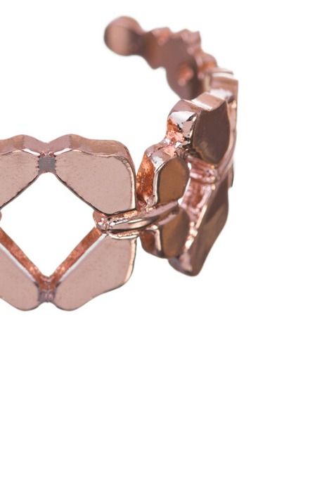 Anillo Colmena con Abejas Rodio Blanco 1 - ELENA LÓPEZ JOYERÍA