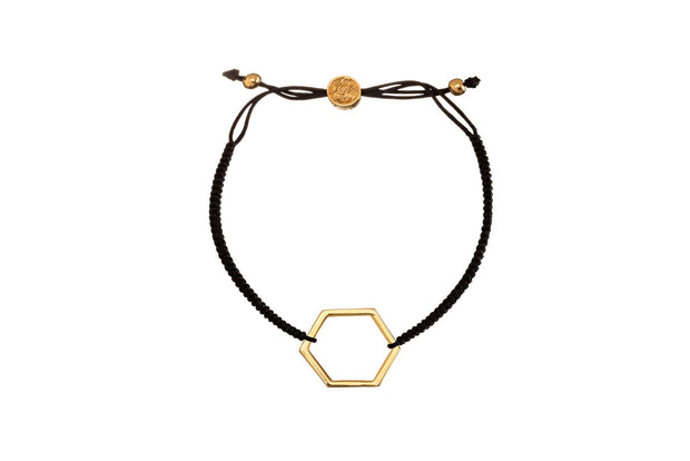 Pulsera Hexágono Oro - ELENA LÓPEZ JOYERÍA