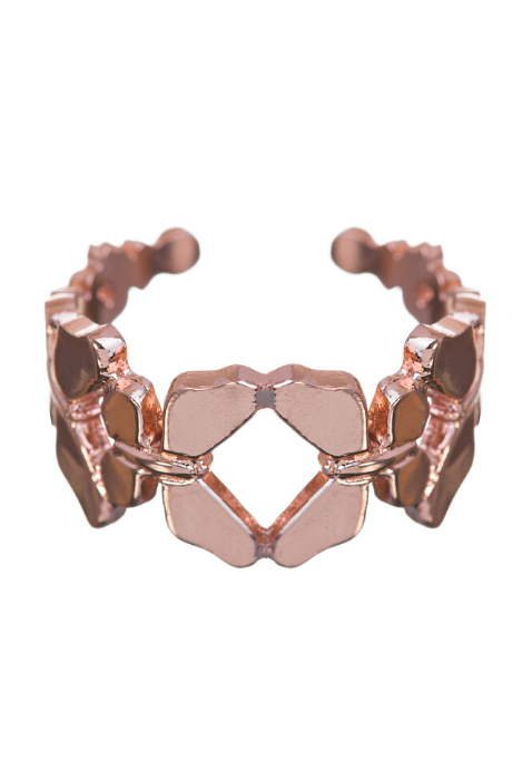 Anillo Colmena con Abejas Rodio Blanco 1 - ELENA LÓPEZ JOYERÍA