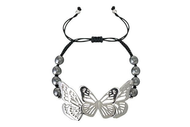 PULSERA ALAS MONARCA PLATA PARA MUJER -ELENA LÓPEZ JOYERÍA