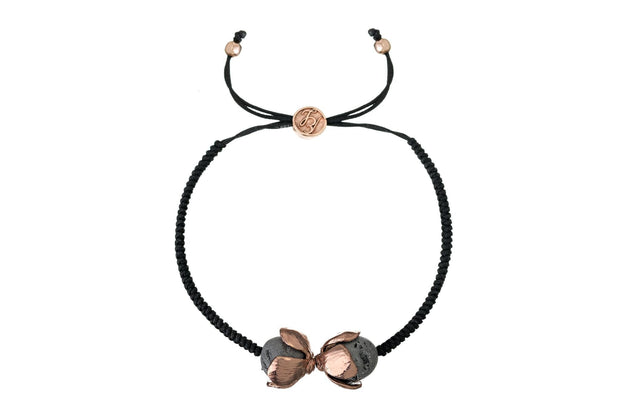 PULSERA HORTENSIA PIRITA ORO ROSA PARA MUJER -ELENA LÓPEZ JOYERÍA