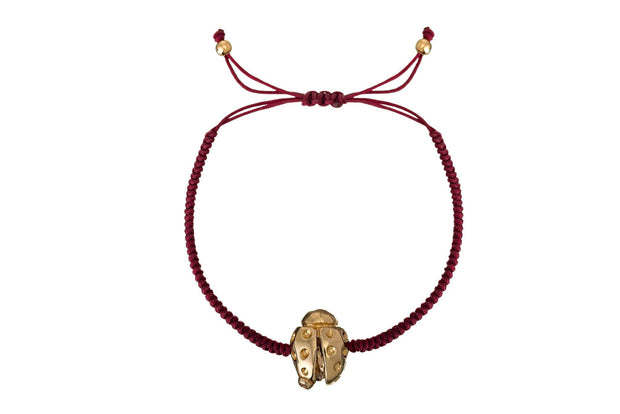 Pulsera Catarina Grande Tejida Oro - ELENA LÓPEZ JOYERÍA