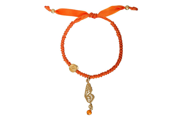 PULSERA LISTON MONARCA NARANJA PARA MUJER -ELENA LÓPEZ JOYERÍA