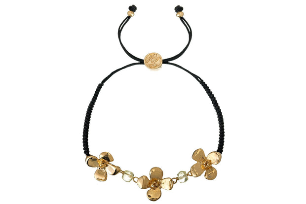 PULSERA 3 HORTENSIAS ORO PARA MUJER -ELENA LÓPEZ JOYERÍA