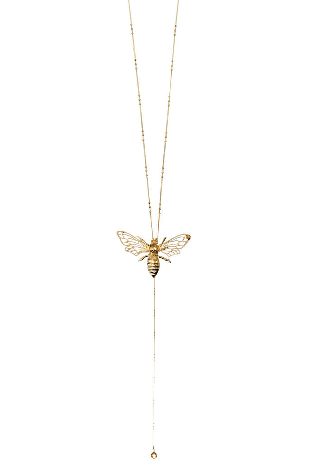 Collar Fini cin Abejorro Grande Oro - ELENA LÓPEZ JOYERÍA