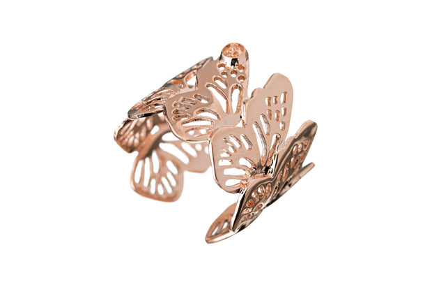 Anillo Alas Monarca Oro Rosa - ELENA LÓPEZ JOYERÍA