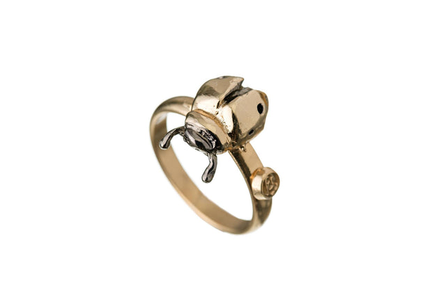 Anillo Catarina Chico Oro - ELENA LÓPEZ JOYERÍA