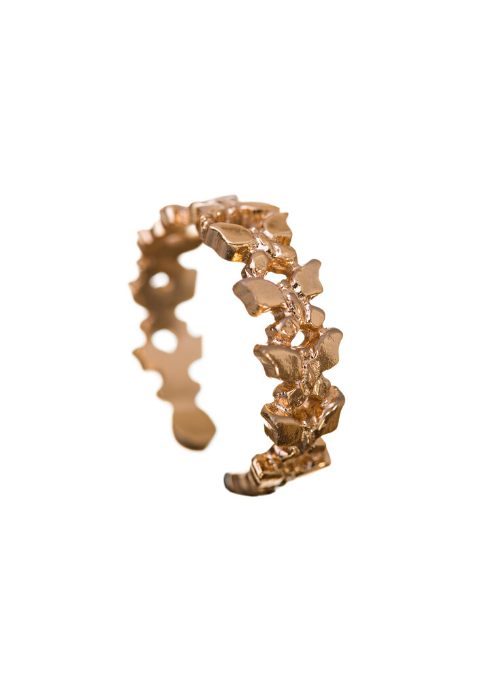 Anillo Colmena con Abejas Rodio Blanco 5 - ELENA LÓPEZ JOYERÍA